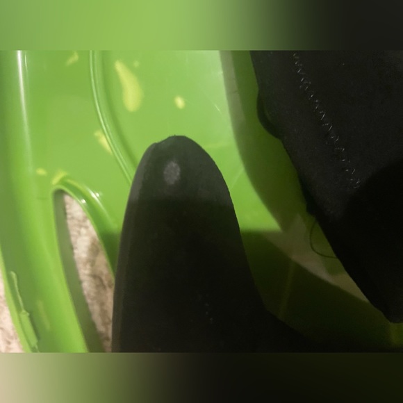 Suede Black Over the Knee Boots - Picture 3 of 3